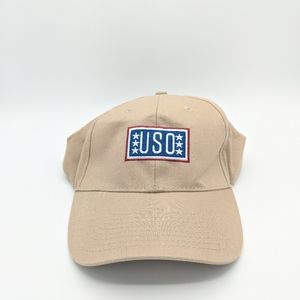 USO Support Our Troops Hat Beige Hat Cap